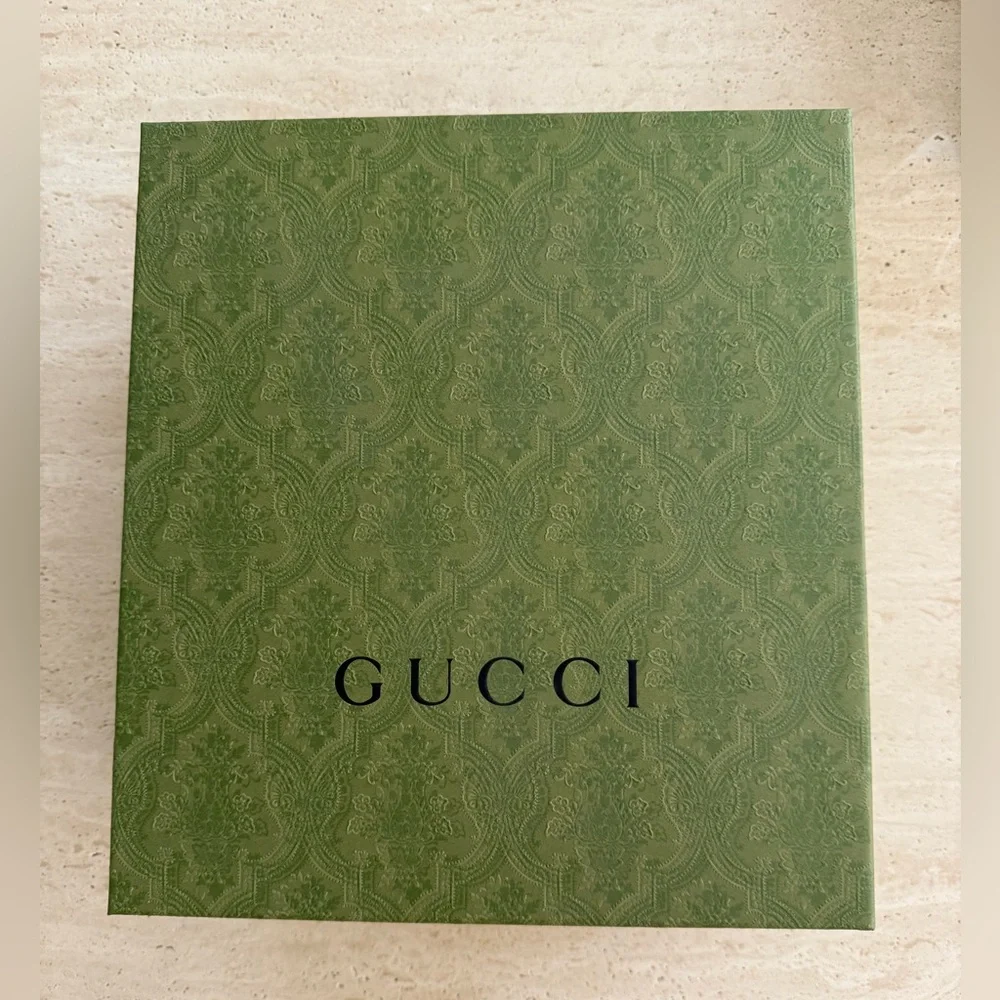 NWB Gucci GG Logo Leather Pet - Dog Black Harness Size L